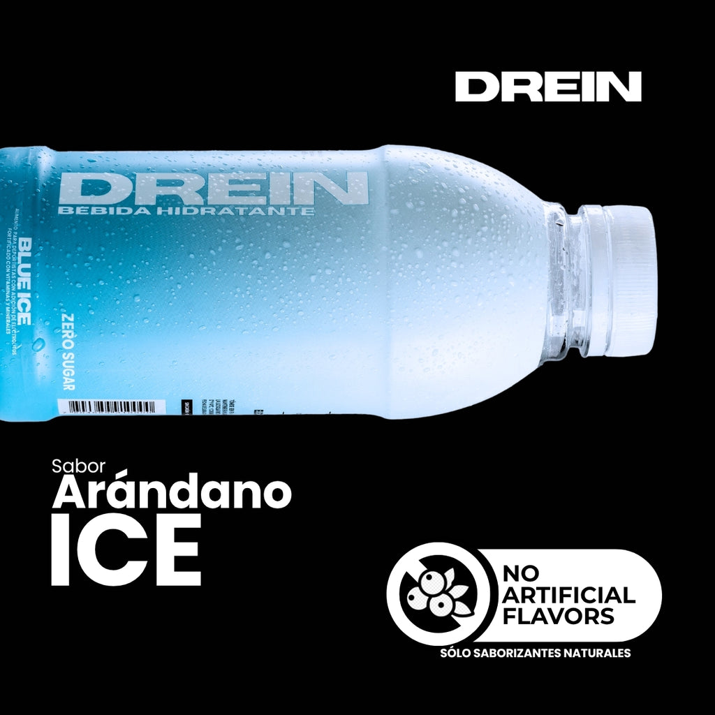 DREIN - Pack 6 unidades Blue ICE Bebida Hidratante Vitaminas y Electrolitos 500ml